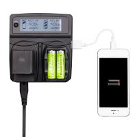 LVSUN Universal Phone+AA+Camera Car/AC ENEL11 EN-EL11 EL11 Charger For Nikon Coolpix S550 S01 S560 For Pentax OPTIO DLI78 D-LI78