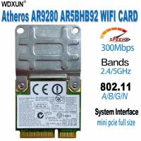 Atheros AR9280 AR5BHB92 dual-band 2.4GHz / 5GHz 802.11a / B / G / N 300Mbp wireless wi-fi mini-pci-e card module WiFi