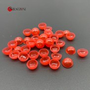 50pcs 0.42inch Mini Diameter 10.7mm Red Blue Plastic Capsule Toys Surprise