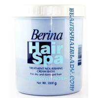 ▶️?Berina hair spa เบอริน่า แฮร์ สปา ทรีตเมนท์ 1000ml กระปุกฟ้า* สำหรับผมแห้งเสีย ที่ผ่านการดัด ย้อม กัดสีผม ผมแตกปลาย [ ใหม่ล่าสุด ]