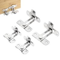 【LZ】 1pc Door Latch Buckle w/screw 90 Degree Stainless Steel Hasp S/L Barrel Bolt Safety Lock Sliding Door Cabinet Drawer Cage Box