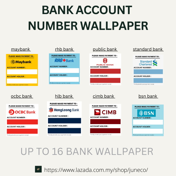 BANK ACCOUNT NUMBER WALLPAPER BBANK ACCOUNT NUMBER TEMPLATE Lazada