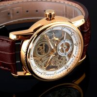 ZZOOI Retro Skeleton Watch 2023 New Mechanical Watch Luxury Watch Mens Watches Genuine Leather Band Clock Men Automatic Self Wind Hour