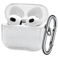 Bling Glitter Soft TPU หูฟังพร้อมพวงกุญแจสำหรับ Airpods Pro 2 2022 2nd Generation Air Pods 3 1 3rd Gen อุปกรณ์เสริม-harjea4397887