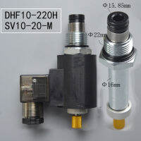 2บิต2 Passthrough ปกติปิดด้ายไฮดรอลิกวาล์วตลับโซลินอยด์วาล์ว DHF10-220H SV10-20H