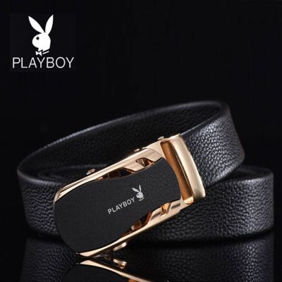 [head layer cowhide] playboy belt man high-end business and leisure frosted automatic male belt buckle belt