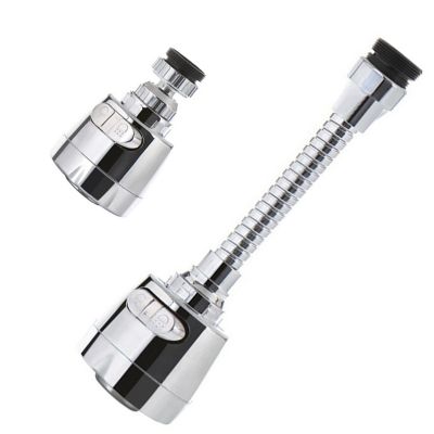 Rotatable 360 Degree Faucet Adapter Kitchen Shower Head Dual Mode Water Saving Tap Aerator Diffuser Nozzle Splash Filter Bubbler