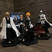 Bandai Genuine Death Anime Kurosaki Ichigo Qiaomu Byakuya Inoue Orihime Blind Box View Japanese Edition Hand-made Ornament