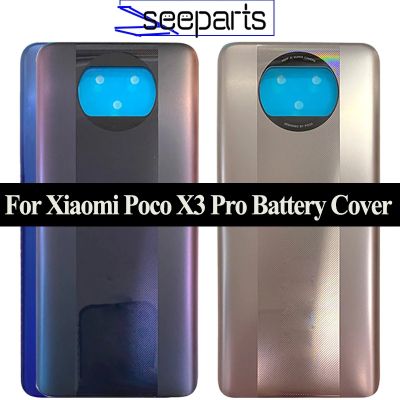 For Xiaomi Poco X3 Pro Battery Cover Back Glass Panel Rear Housing Case For Xiaomi Poco X3 Pro Battery Cover