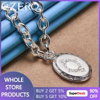 925 Sterling Silver 18 Inch Chain Photo Frame Pendant Necklaces For Man Woman Wedding Engagement Party Fashion Jewelry Hot Gift