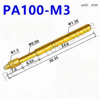 【LZ】 PA100-M3 Spring Test Probe 100 / PCS Convenient And Durable Brass Metal Spring Probe Spring Test Probe Length 33.35mm