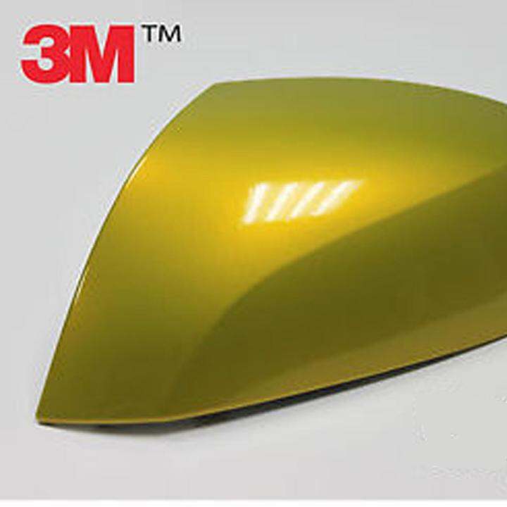 3m-wrap-film-series-1080-สติ๊กเกอร์ติดรถแบบเงาสีเหลืองเลม่อน-30cm-x150cm