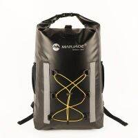 MARJAQE 500D PVC Double Shoulder Dry Wet Separation Waterproof BagReflective Durable Thickened Outdoor Bag