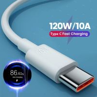 120W USB C Cable USB Type C Super Fast Charing Data Cable for Samsung Xiaomi Huawei 10A Quick Charger Mobile Phone Line Cord Cables  Converters