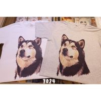 Siberian Husky T-shirt (ไซบีเรียนฮัสกี) 5020,7024