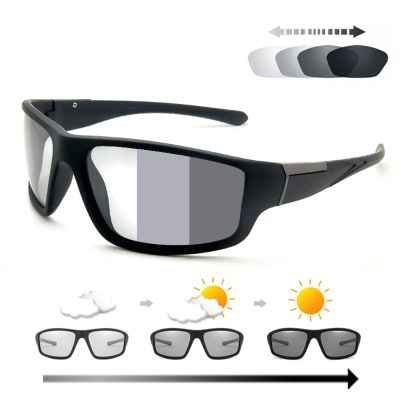 Photochromic Bicycle Sunglasses Silver Lens Mens Women Sports Sun Glasses Sunglass Polarized Bike Riding Eyewears for Driving Towels