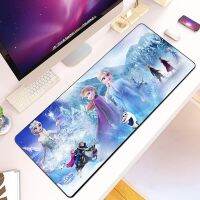 Frozen ELSA Anna Princess Mousepad HD Printing Computer Gamers Locking Edge Non-slip Mouse Pad XXL90x40cm Keyboard PC Desk Pad