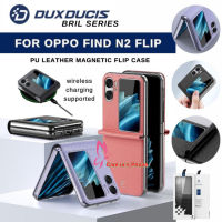 DUX DUCIS แท้ For OPPO Find N2 flip เคสโทรศัพท์มือถือลายหนัง ซองหนังหุ้มทั้งเครื่องกันกระแทกเพิ่มความสูงเคสป้อง