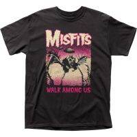 Walk Amus Us งานศิลปะปกแขนสั้นผ้าฝ้ายเสื้อยืด Misfits