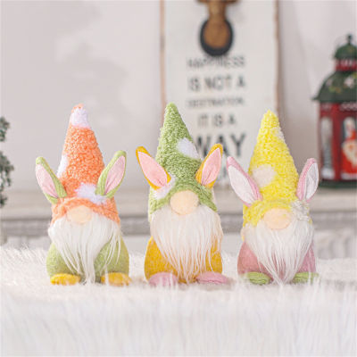 Handmade Spring Bunny Hanging Kids Gifts Home Decoration Doll Rabbit Faceless Gnome Easter