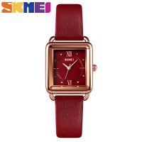 ♚☈◄ SKMEI Women Classic Square Dial Quartz Wristwatches Fashion Casual Watch Leather Strap watches jam tangan perempuan