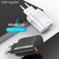 Hjghfhf DIXSG เครื่องชาร์จ Qc3.0 18W สำหรับพอร์ต USB-A Type-C หัวชาร์จมาตรฐาน