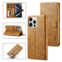 WindCase Wallet Case for iPhone 14 15 Pro Max 15 Plus Casing PU Leather Card Holder Flip Stand Cover