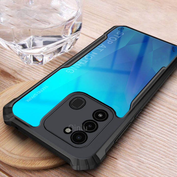 tecno-spark-go-2022เคสโทรศัพท์อะคริลิคใสเสริมมุมป้องกันเคสใส