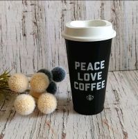 แก้วสตาร์บัค Starbuck reusable hot cup black and white limited edition แท้จากเยอรมัน 100%