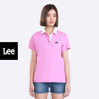 LEE เสื้อยืดโปโลผู้หญิง รุ่น LE S423WPOLN45 สีชมพู