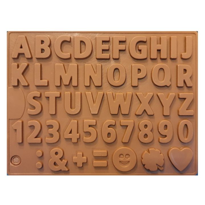 GL-แม่พิมพ์ ซิลิโคน รูปตัวอักษร ภาษาอังกฤษ ตัวพิมพ์ใหญ่ 3 (คละสี) English alphabet silicone mold