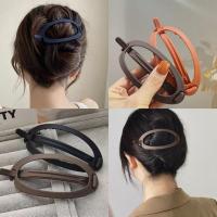 Simple Frosted Ponytail Clip Duckbill Clip Hairpin Top Clip Plastic Hairgrips Hair Clamp Women Makeup Headwear Hair Accessories