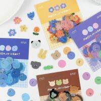 100 Pcs/Pack PET Bear Waterproof Scrapbooking Self Adhesive Stickers Stickers Labels