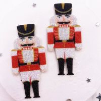 10pcs Glitter Felt Fabric Nonwovens Colorful Cartoon Knight  Applique DIY Sewing Patch Supplies Headwear Bow Accessories Crafts Sewing Machine Parts