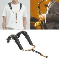 Saxophone Shoulder Neck Strap Adjustable Sax Black Double Shoulder Strap Harness Sax Musical Instruments Essries