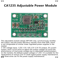 ?? โมดูลปรับกำลังไฟได้ CA1235 CA-1235โมดูลจ่ายไฟฟ้า1.25v 1.5 1.8 2.5 3.3เอาต์พุต5-16v อินพุต step-down