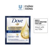 Hàng tặng không bán - Combo 2 Gói Kem ủ Dove Keratine cao cấp phục hồi hư