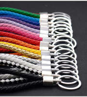 Car keychain, hand- PVC soft rubber cord, creative gift, metal key ring, practical pendant accessories