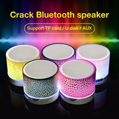 2022 Mini Portable Bluetooth Speaker Colorful LED Light USB Cylindrical MP3 Wireless Audio Subwoofer Rechargeable For Phone Wireless and Bluetooth Spe