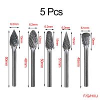 5ชิ้นมีดตัดหมุนตัดเครื่องกลึงคาร์ไบด์ทังสเตนสว่านไฟฟ้าบิต CNC แกะสลักสำหรับชุดขัดโลหะไม้ไฟฟ้า