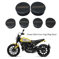 สำหรับ Ducati Scrambler 400 800 2014 2015 2016 2017 2018 2019กรอบฝาครอบฝาปิดหลุมปลั๊กตกแต่งฝาครอบกรอบ6ชิ้น