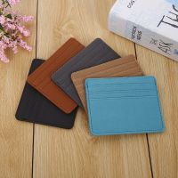 【CC】►  1Pc Pu Leather ID Card Holder Color Bank Credit Slot Wallet Men Business Cover