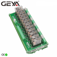 GEYA NG2R ราง Din 12กลุ่มโมดูลรีเลย์เปลี่ยนคณะกรรมการรีเลย์12VDC 24VDC SPDT รีเลย์