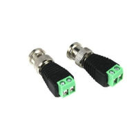 【SALE】 bycolterpmort1973 2ชิ้น/ล็อต Mini Coax BNC ขั้วต่อ UTP Video Balun ปลั๊ก BNC อะแดปเตอร์ DC สำหรับกล้องวงจรปิด