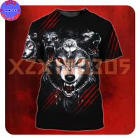 【 xzx180305 】 Personalized Custom Name Short Sleeve 2023 Summer Wolf And Moon Night 3D Full Print t shirt style2