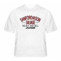 2023 NEWPrinting เสื้อยืด Sanford และ Son Salvage Series ตลกผ้าฝ้ายสบายลื่น