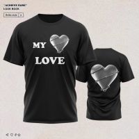 2023 new arrive- xzx180305   Couple T-shirt Summer Couple LOVE Printed Clothes Couple Tshirt Christmas Casual Cotton Short Sleeve Tees Brand Loose Couple Top free custom name logoï¼‰ S-5XL