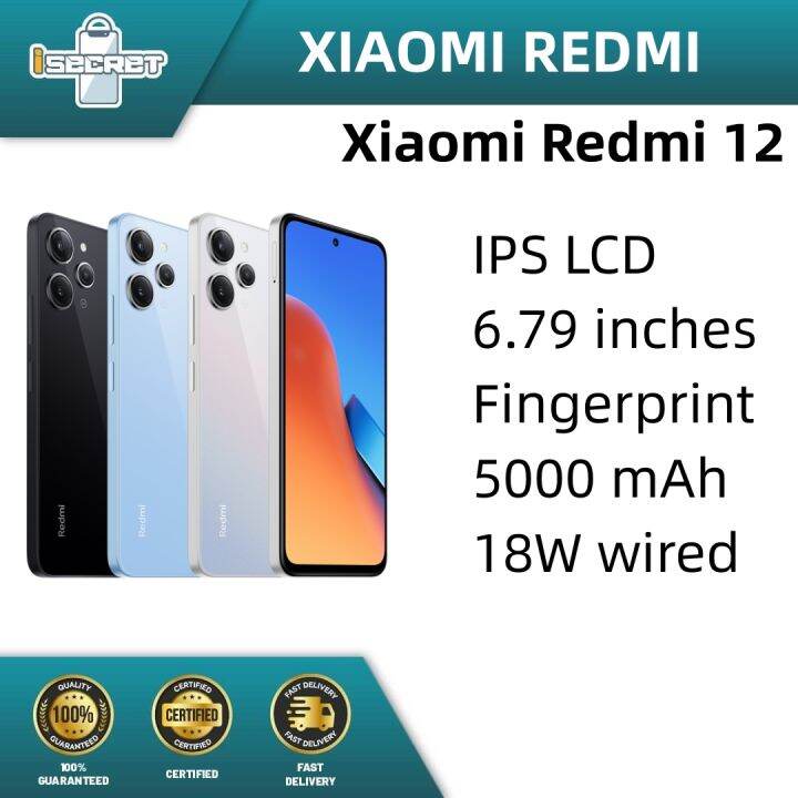 Xiaomi Redmi 12 (8GB RAM + 256GB ROM) Original New Smartphone 1 Year ...