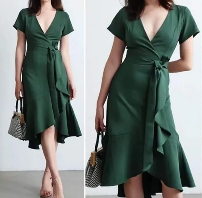 Classy Chic and Elegant Casual Dress - Wedding Birthday Anniversary Party  Baptism Graduation Casual Everyday OOTD Dress