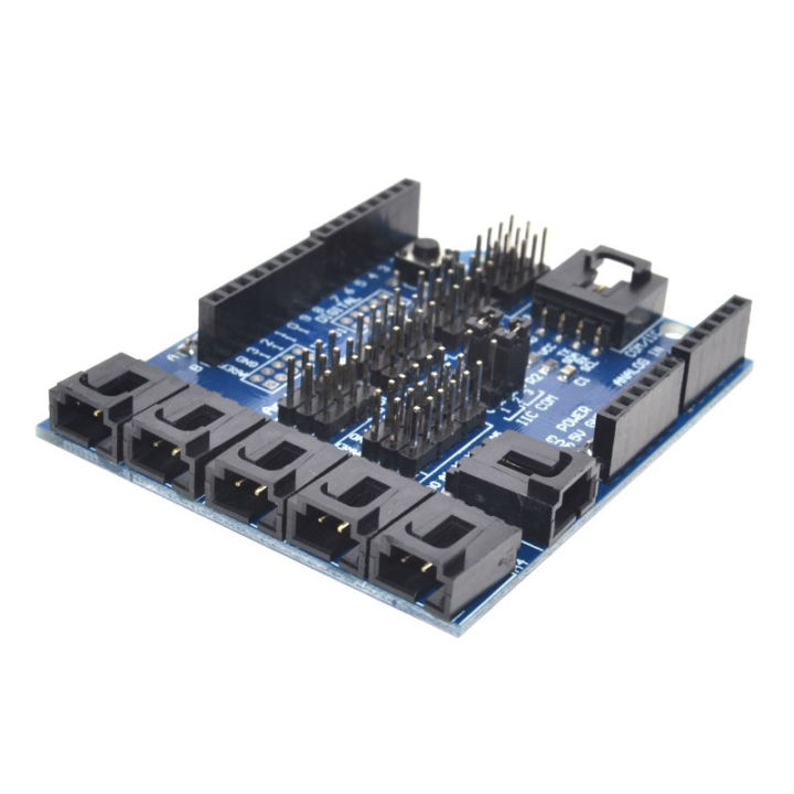 โล่เซ็นเซอร์-arduino-v4-0แผงวงจรไฟฟ้าพัฒนาการขยายตัวโมดูลแบบอะนาล็อกดิจิตอล-v4